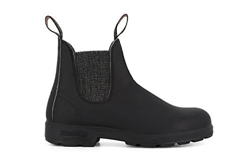 Blundstone 2032 Damen Schwarz Silber Leder Chelsea-Stiefel 4.5 von Blundstone