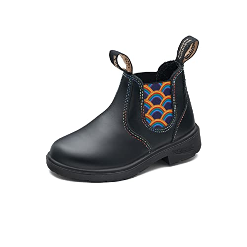 Blundstone 2254 Schwarz Leather with Rainbow Elastic (Kids) Leder 28 EU von Blundstone