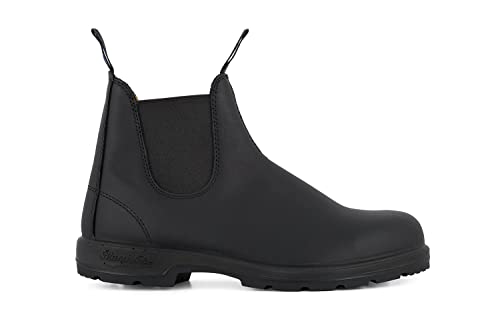Blundstone 566 Echtleder Schwarz Chelsea Design Stiefel Nubuk Slip On Boots von Blundstone