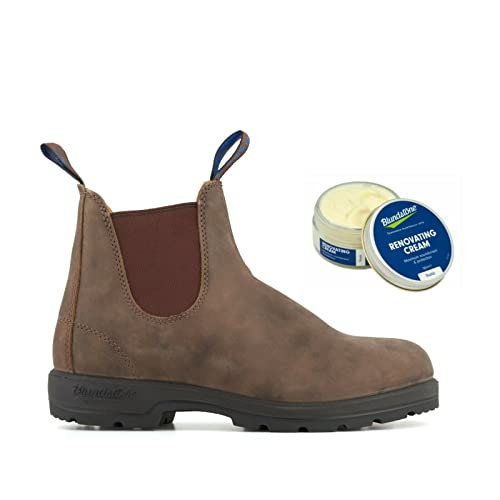 Blundstone 584 Rustikale Braune Thermo Leder Chelsea Stiefeletten mit sahne10 von Blundstone