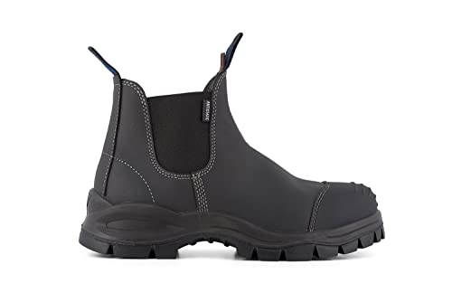 Blundstone 910 Chelsea-Stiefel Aus Schwarzem Leder Mit Stahlkappe 12 von Blundstone
