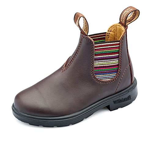 Blundstone Unisex-Kinder Classic 1413 Chelsea Boots Stiefel, Braun (Brown Stripes Brown Stripes), 28 EU (10C UK) von Blundstone