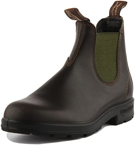 BLUNDSTONE Herren Original 500 Series Chelsea Boot, Stout Brown Olive, 37 EU von Blundstone