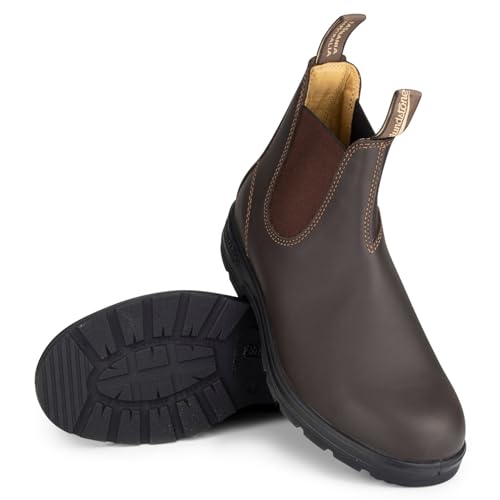 Blundstone Herrenstiefel Nuss Braun Leder Boots 550 Chelsea Design von Blundstone