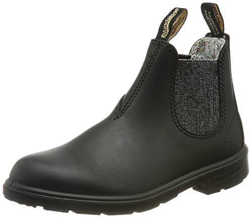 BLUNDSTONE Kids Series Chelsea Boot, Black/Silver Glitter, 30.5 EU von Blundstone