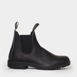 Blundstone Schwarze Lederstiefeletten Mit Seitlichen Elastikeinsätzen von Blundstone