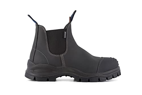 Blundstone Stiefel 910 Chelsea Leder mit Stahlkappe Sicherheits-Knöchelstiefel - schwarz 38 von Blundstone