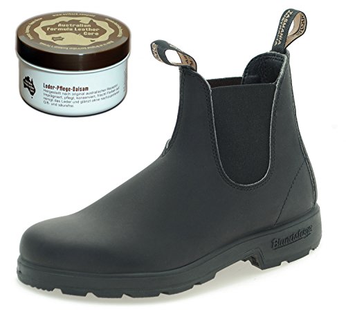 Blundstone Style 510 Classic Comfort Chelsea Boots Unisex Stiefelette + Lederpflege | Black | UK 8.5 / EU 42.5 von Blundstone