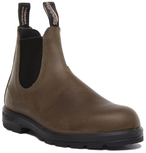 BLUNDSTONE Herren Classic 550 Series Chelsea Boot, Dark Green, 43.5 EU von Blundstone