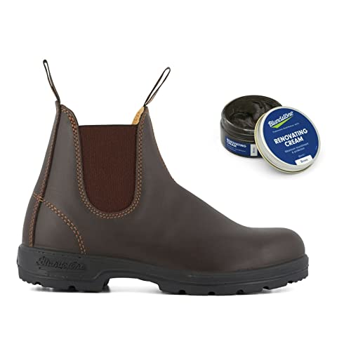 Blundstone Unisex-Erwachsene Klassisch Series Chelsea Stiefeletten Aus Leder mit sahne 8.5 von Blundstone