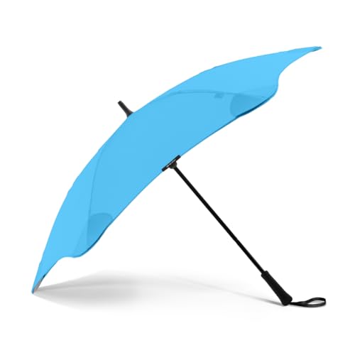 Blunt Classic Stockschirm Regenschirm blau | elegant & sturmfest – 120 cm Ø | Innovatives & patentiertes Design – getestet im Windkanal von Blunt