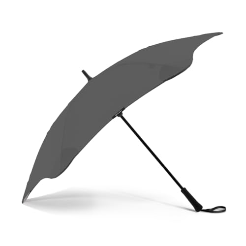 Blunt Classic Stockschirm Regenschirm grau | elegant & sturmfest – 120 cm Ø | Innovatives & patentiertes Design – getestet im Windkanal von Blunt