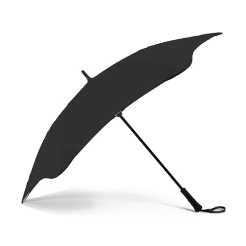 Blunt Classic Stockschirm Regenschirm schwarz | elegant & sturmfest – 120 cm Ø | Innovatives & patentiertes Design – getestet im Windkanal von Blunt