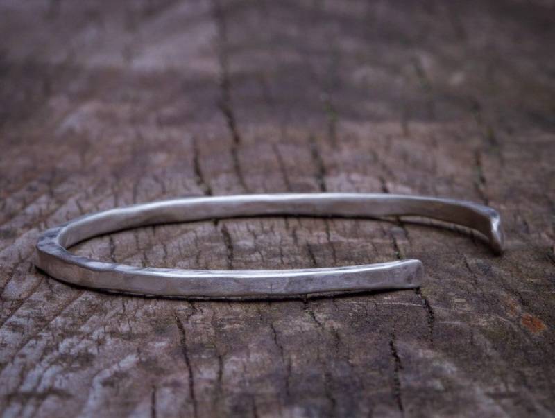 Dicker Armreif Aus Sterlingsilber. Silber von BlupitJewelry