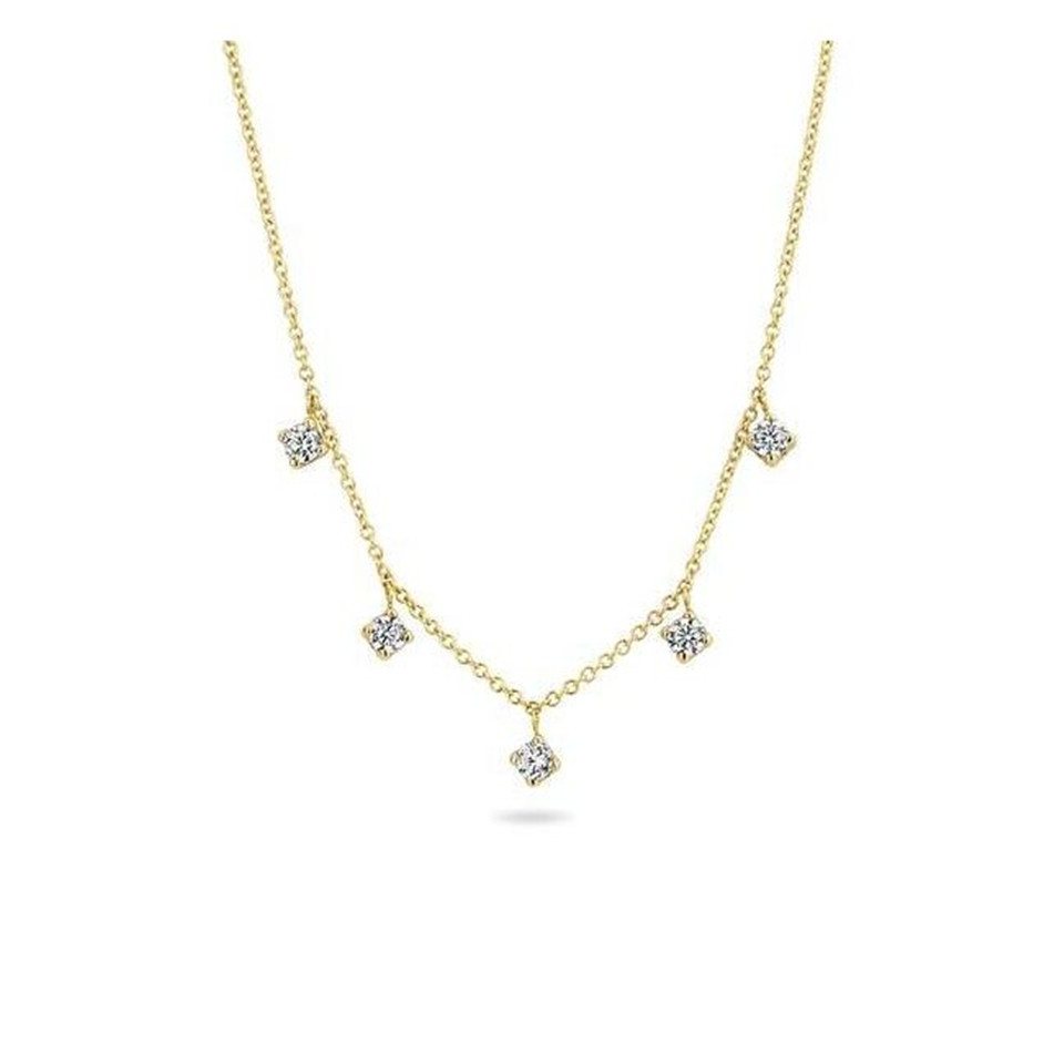 Blush Goldkette BLUSH Kette Steine 3157YZI von Blush