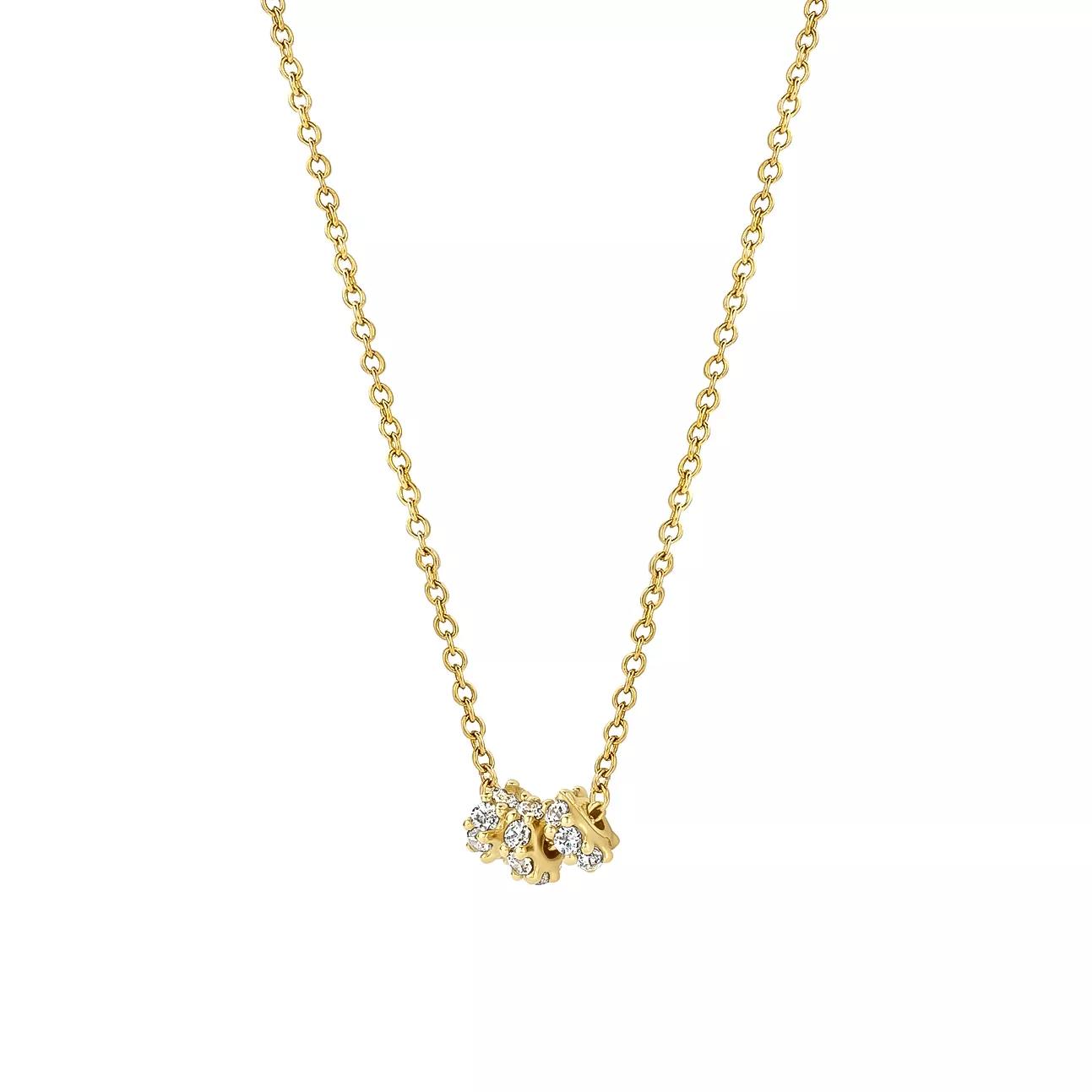 Blush Halskette - Necklace 3136YZI - gold (14k) with Zirconia - Gr. unisize - in Gold - für Damen von Blush