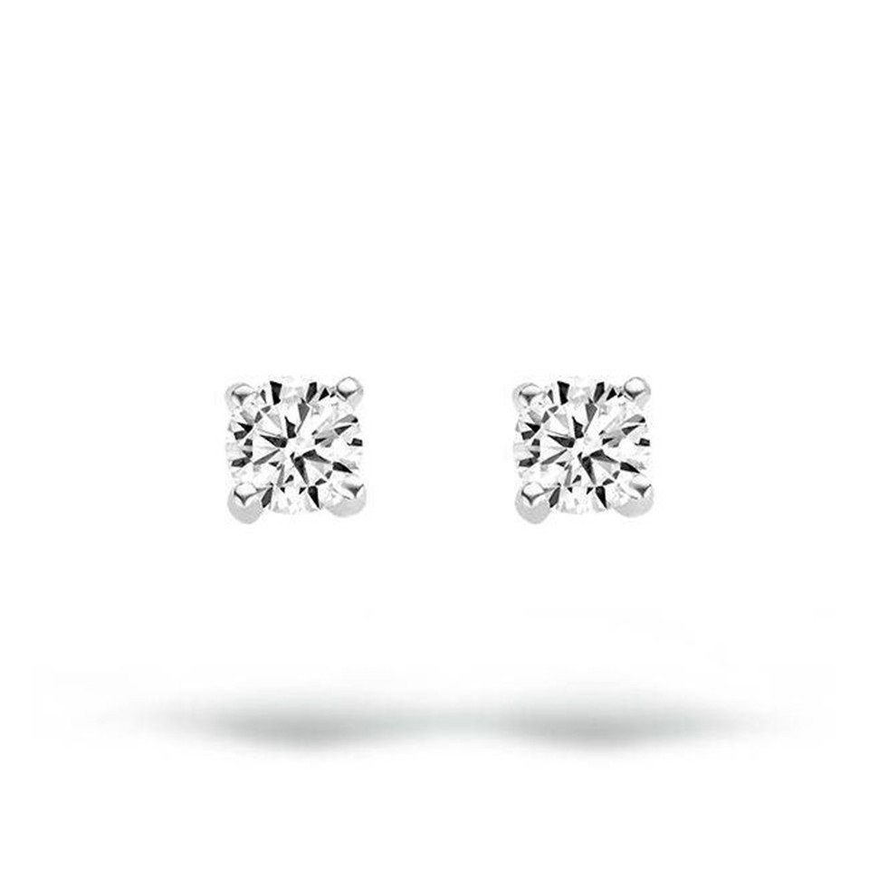 Blush Paar Ohrstecker BLUSH Ohrstecker 14 Karat Weißgold mit Zirkonia 7138WZI von Blush