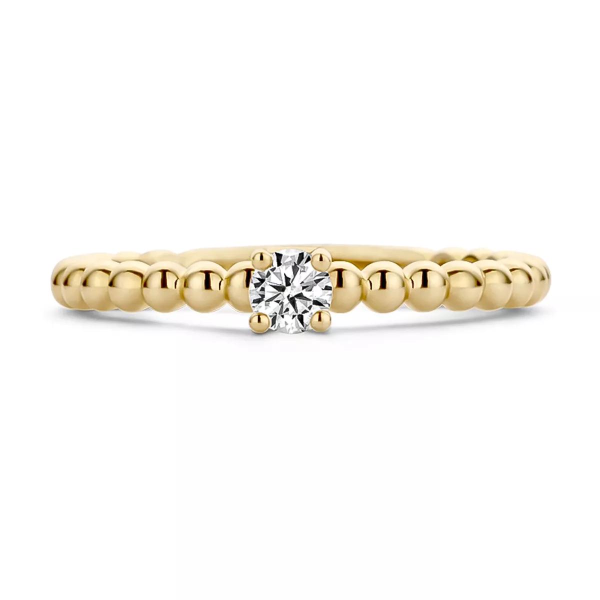 Blush Ring - Ring 1111YZI - Gold (14k) with Zirconia - Gr. 56 - in Gold - für Damen von Blush