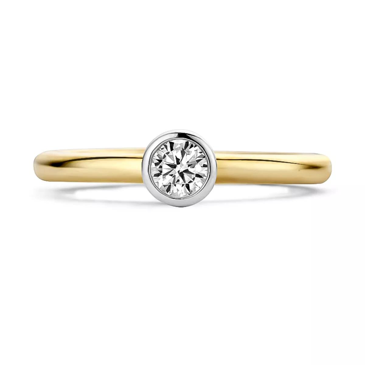 Blush Ring - Ring 1124BZI - Gold (14k) with Zirconia - Gr. 56 - in Gold - für Damen von Blush