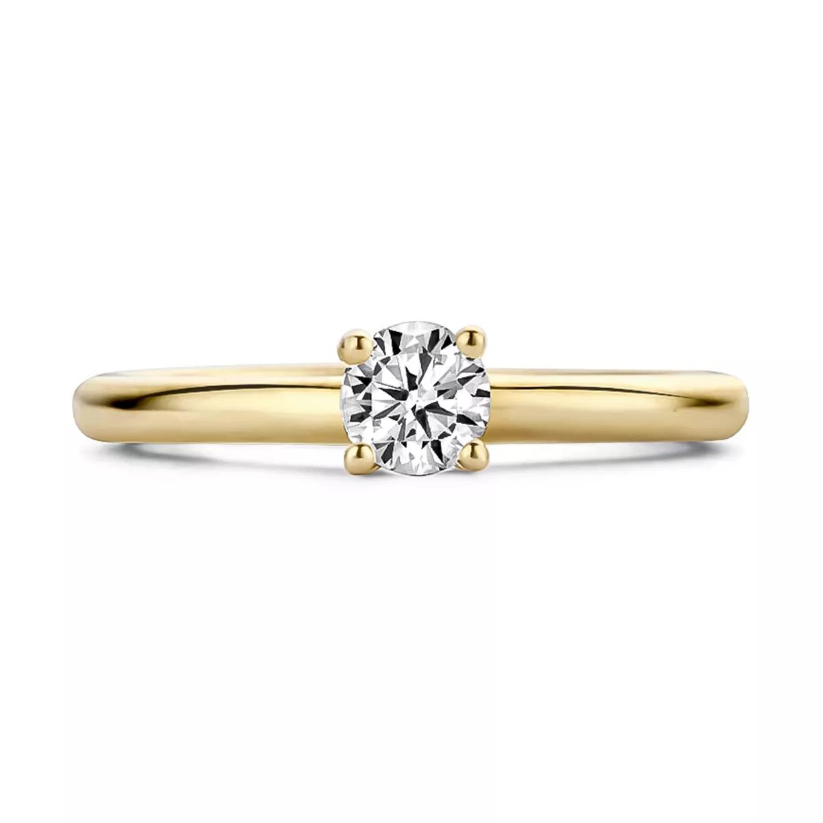 Blush Ring - Ring 1133YZI - Gold (14k) with Zirconia - Gr. 56 - in Gold - für Damen von Blush