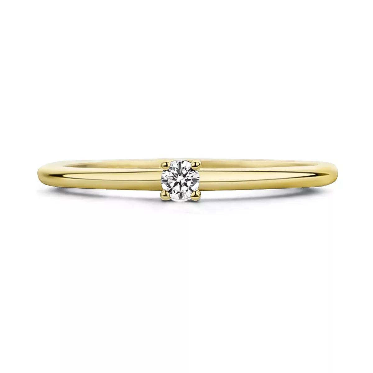 Blush Ring - Ring 1200YZI - Gold (14k) with Zirconia - Gr. 52 - in Gold - für Damen von Blush