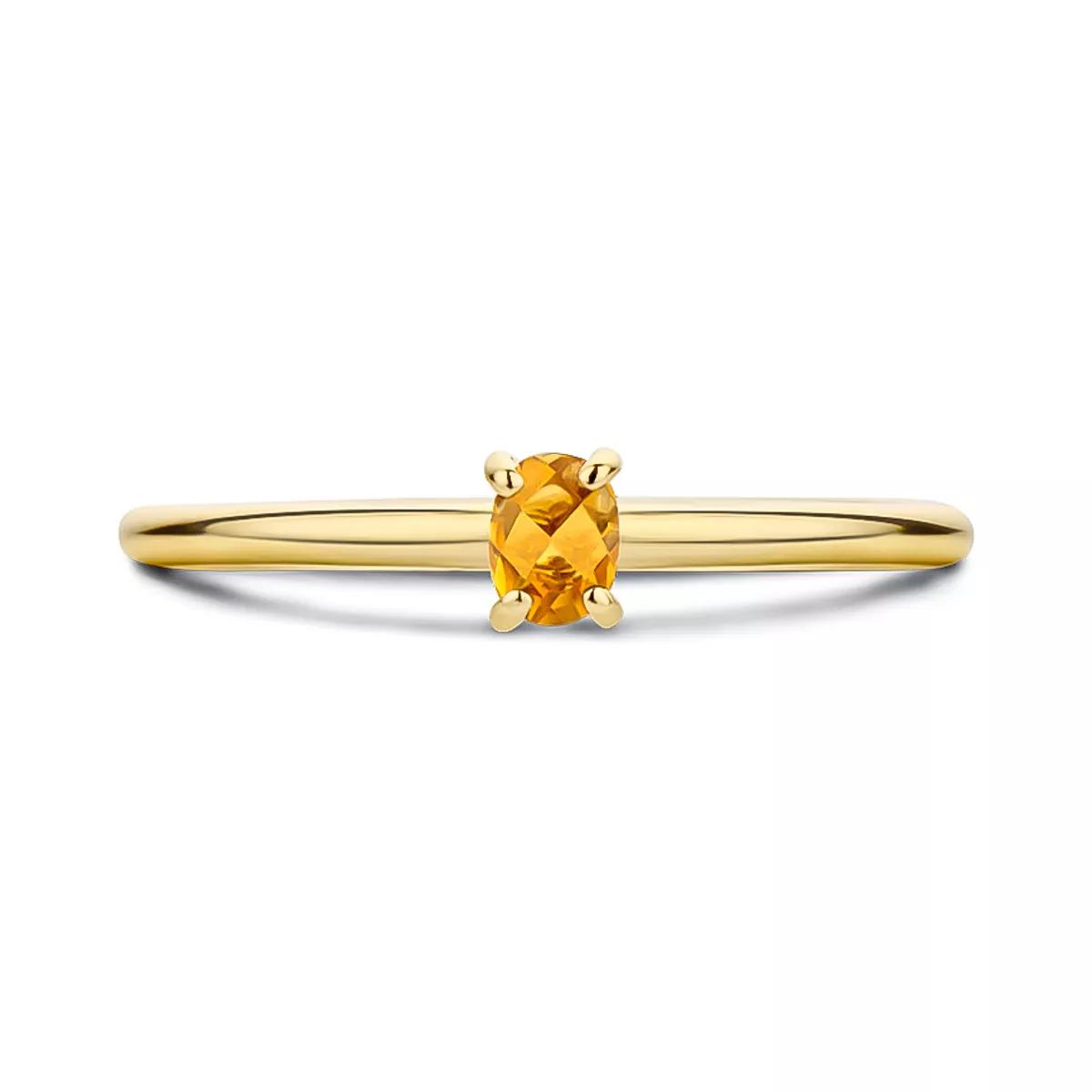 Blush Ring - Ring 1204YCI - Gold (14k) with Citrine - Gr. 50 - in Gold - für Damen von Blush