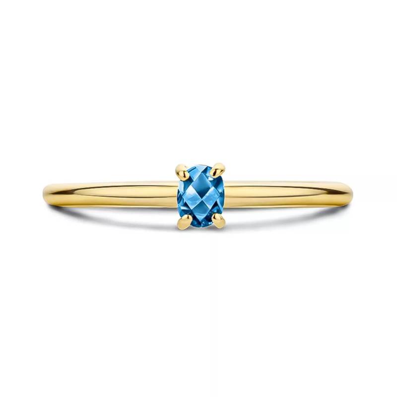 Blush Ring - Ring 1204YLB - Gold (14k) with Blue Topas - Gr. 52 - in Gold - für Damen von Blush