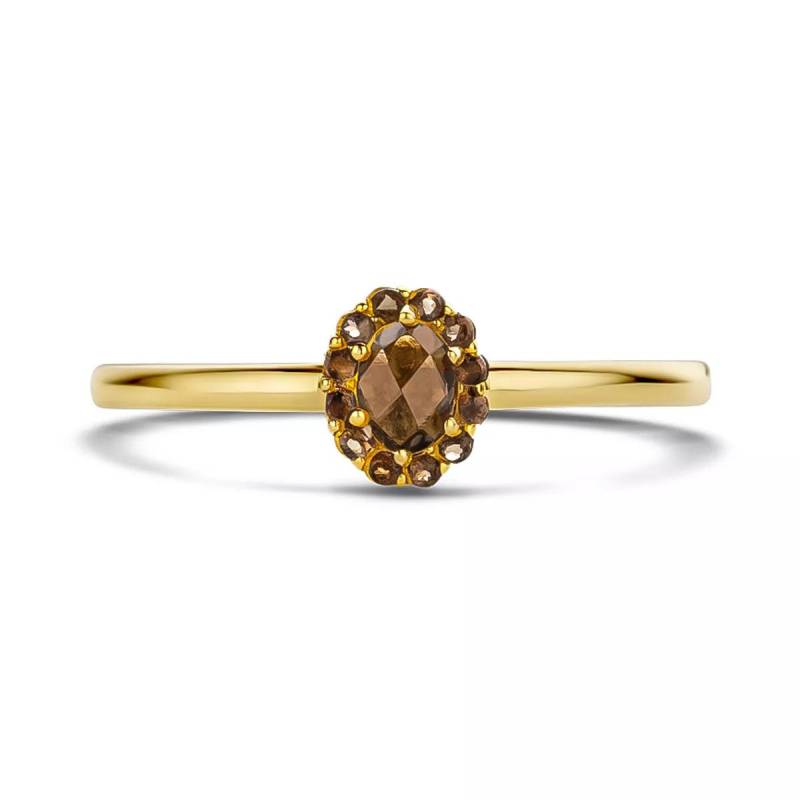 Blush Ring - Ring 1226YSQ - Gold (14k) with Smokey Quartz - Gr. 50 - in Gold - für Damen von Blush