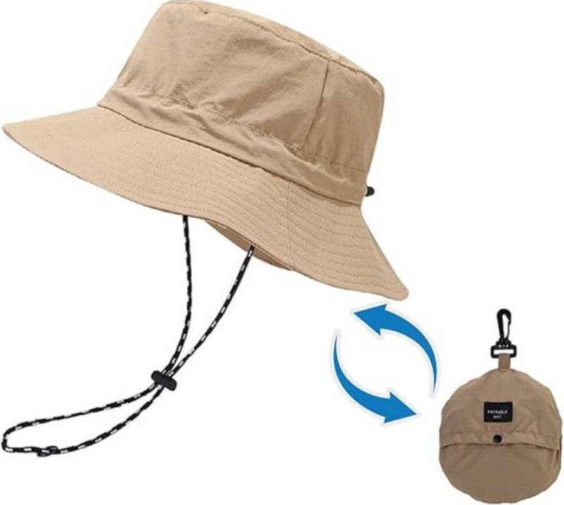 Blusmart Fischerhut Wasserdichter Bucket Hat Wanderhut (Faltbarer, UV-geschützter Strand-Sonnenhut, Wasserdicht und schnelltrocknend, Einheitsgröße) Geeignet für Männer und Frauen von Blusmart