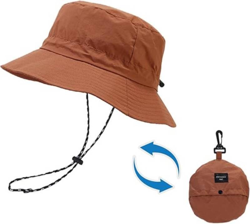 Blusmart Fischerhut Wasserdichter Bucket Hat Wanderhut (Faltbarer, UV-geschützter Strand-Sonnenhut, Wasserdicht und schnelltrocknend, Einheitsgröße) Geeignet für Männer und Frauen von Blusmart