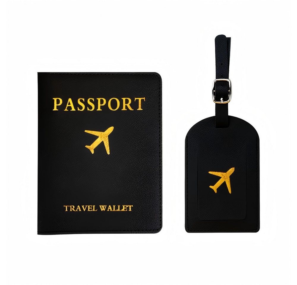 Blusmart Gepäckanhänger Reisepasshülle und Kofferanhänger Set (Passport Cover Schutzhülle Tasche, 2-St., Reisezubehör/Cardholder) Für Kreditkarten Reisepass, Ausweis und Reisedokumente von Blusmart