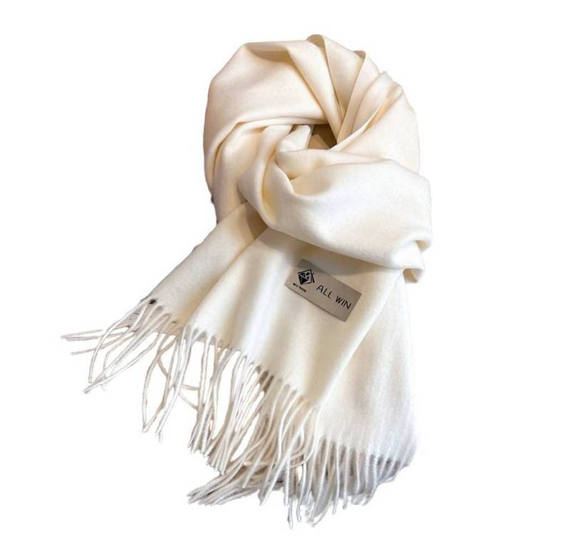 Blusmart Halstuch Schal Damen Warm Herbst Winter unifarben Baumwolle mit quasten, (Dick und weich, Einfarbige Schals und Tücher), Für abendkleid xl Stola Scarf Winterschal von Blusmart