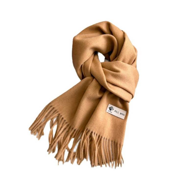 Blusmart Halstuch Schal Damen Warm Herbst Winter unifarben Baumwolle mit quasten, (Dick und weich, Einfarbige Schals und Tücher), Für abendkleid xl Stola Scarf Winterschal von Blusmart