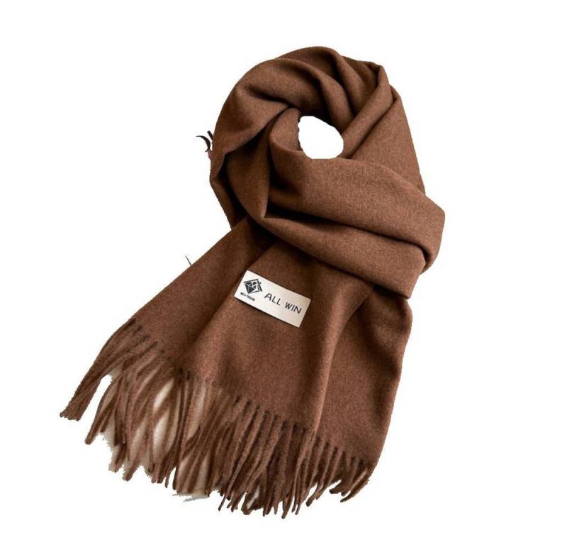 Blusmart Halstuch Schal Damen Warm Herbst Winter unifarben Baumwolle mit quasten, (Dick und weich, Einfarbige Schals und Tücher), Für abendkleid xl Stola Scarf Winterschal von Blusmart