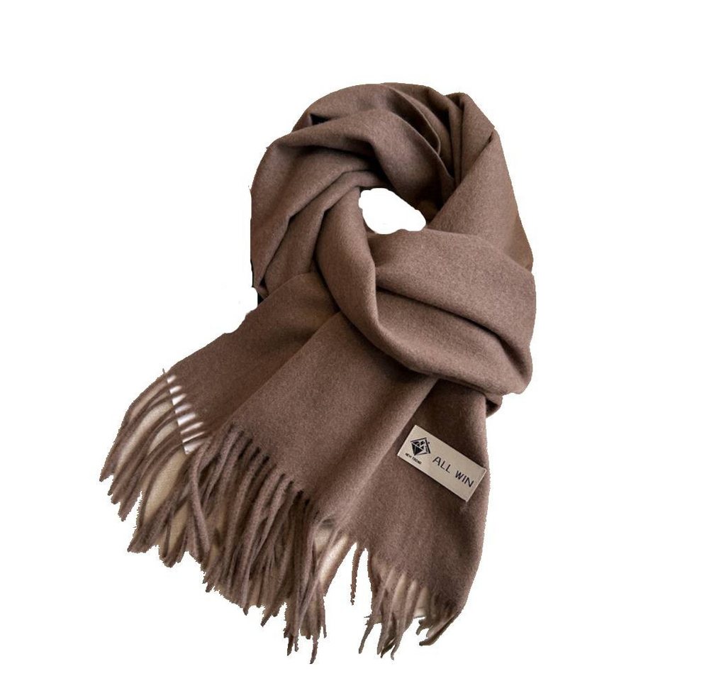Blusmart Halstuch Schal Damen Warm Herbst Winter unifarben Baumwolle mit quasten, (Dick und weich, Einfarbige Schals und Tücher), Für abendkleid xl Stola Scarf Winterschal von Blusmart