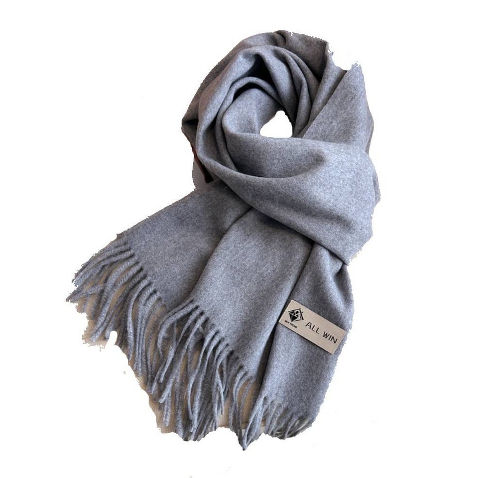 Blusmart Halstuch Schal Damen Warm Herbst Winter unifarben Baumwolle mit quasten, (Dick und weich, Einfarbige Schals und Tücher), Für abendkleid xl Stola Scarf Winterschal von Blusmart