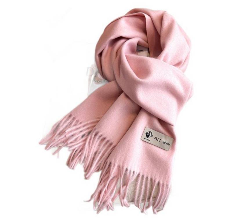 Blusmart Halstuch Schal Damen Warm Herbst Winter unifarben Baumwolle mit quasten, (Dick und weich, Einfarbige Schals und Tücher), Für abendkleid xl Stola Scarf Winterschal von Blusmart