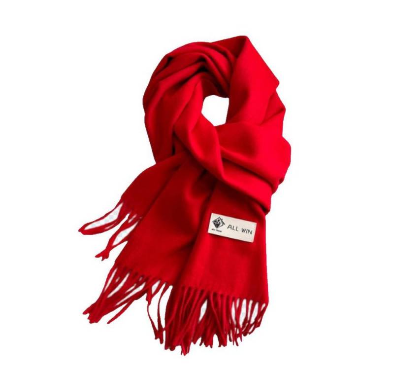 Blusmart Halstuch Schal Damen Warm Herbst Winter unifarben Baumwolle mit quasten, (Dick und weich, Einfarbige Schals und Tücher), Für abendkleid xl Stola Scarf Winterschal von Blusmart
