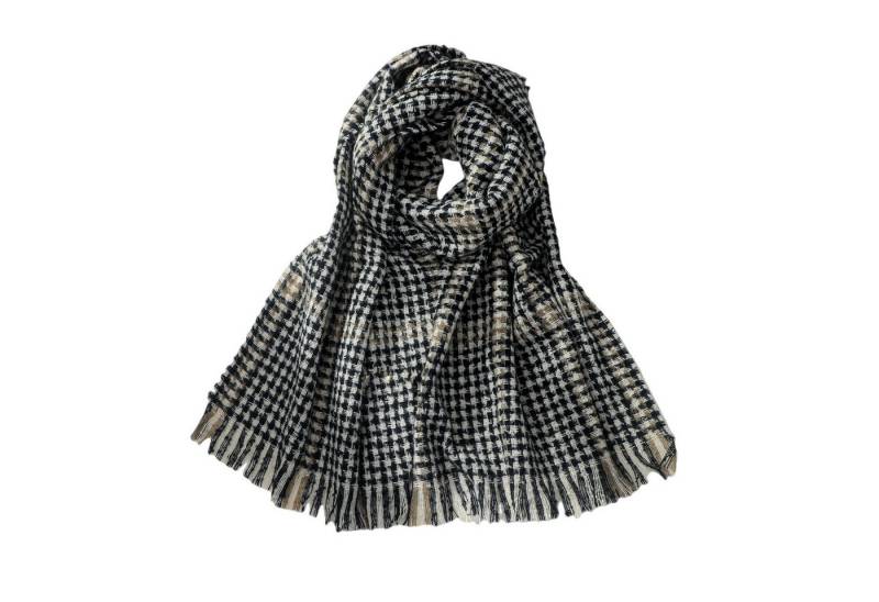 Blusmart Modeschal Retro-Hahnentritt-Schal für Herbst und Winter, (Britisches Retro-Hahnentritt-Muster, Mehrzweckschal, wandelbar in Halstuch oder Schal), Perfektes Retro-Geschenk für Damen von Blusmart