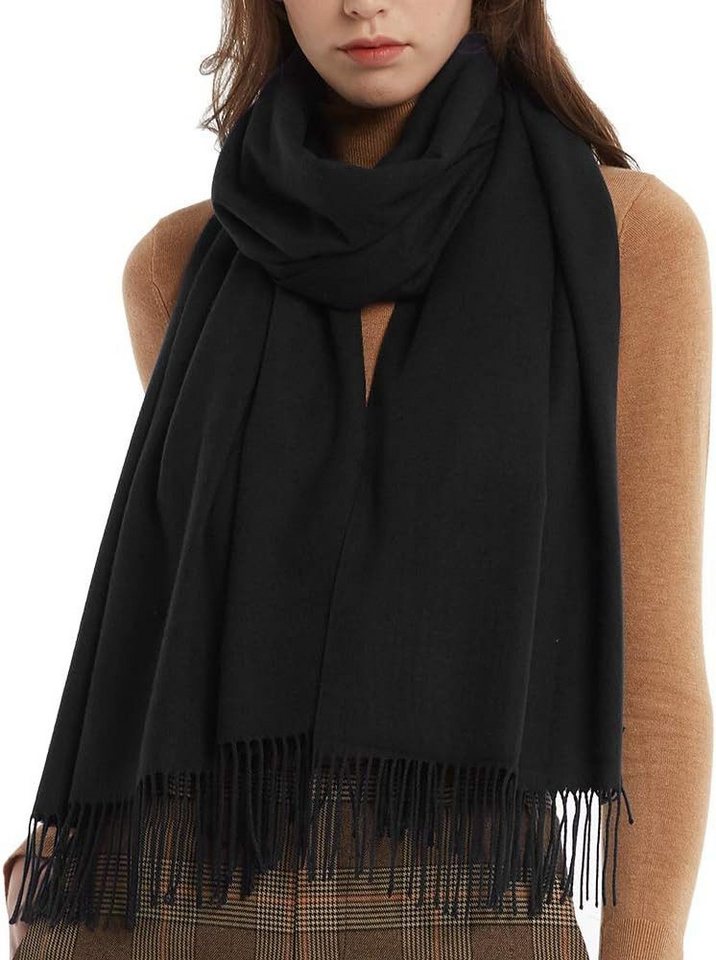 Blusmart Modeschal Superweicher Schal für Damen, (Angenehm zu tragen,Hochwertiger, einfacher und vielseitiger Schal), Winterschal 200*70CM von Blusmart
