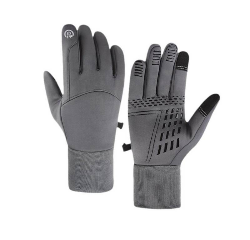 Blusmart Multisporthandschuhe Multifunktionale Sporthandschuhe (Touchscreen, wasserdicht, rutschfest, warm, Warme Winterhandschuhe, Touchscreen-Fahrradhandschuhe) Warme, winddichte Skisporthandschuhe für Herren und Damen aus Fleece von Blusmart