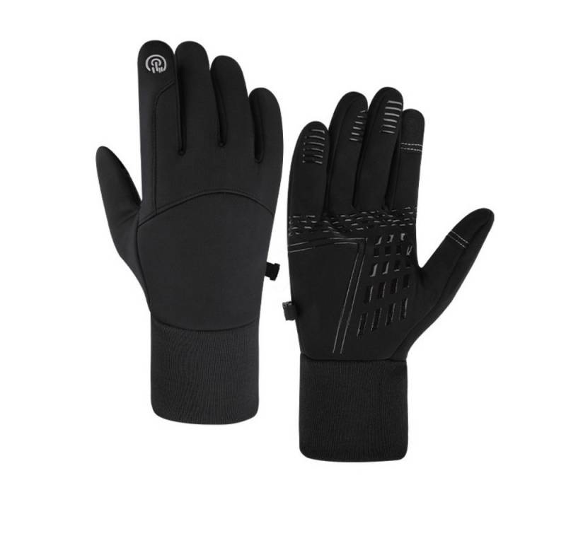 Blusmart Multisporthandschuhe Multifunktionale Sporthandschuhe (Touchscreen, wasserdicht, rutschfest, warm, Warme Winterhandschuhe, Touchscreen-Fahrradhandschuhe) Warme, winddichte Skisporthandschuhe für Herren und Damen aus Fleece von Blusmart