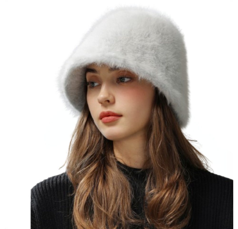 Blusmart Plüschmütze Damen-Plüschmütze für Herbst/Winter (Ohren-/Kopfschutz, Warm und stylisch) Für Kopfumfang 54–58 cm von Blusmart