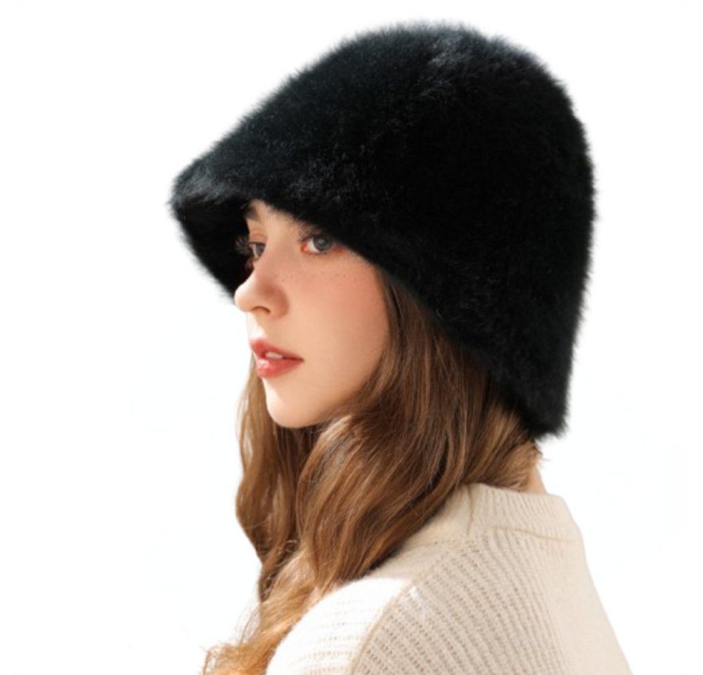 Blusmart Plüschmütze Damen-Plüschmütze für Herbst/Winter (Ohren-/Kopfschutz, Warm und stylisch) Für Kopfumfang 54–58 cm von Blusmart