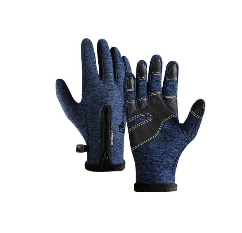 Blusmart Reithandschuhe Outdoor Winter Reit handschuhe (Winddichte Touchscreen, Verschleißfester Anti-Rutsch-Reißverschluss) Warme Skihandschuhe für Damen und Herren von Blusmart