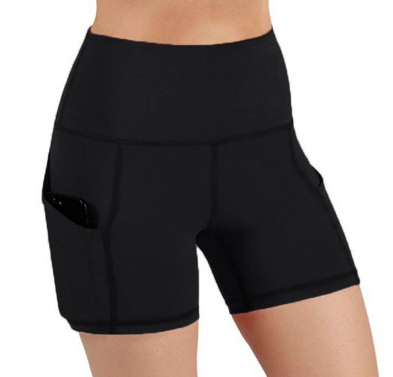 Blusmart Shorts Damen-Sportleggings (Doppelte Seitentaschen, hohe Elastizität, 1-tlg., Langlebig und nicht leicht zu verformen) Geeignet für Sport, Fitness, Yoga oder die tägliche Freizeit von Blusmart