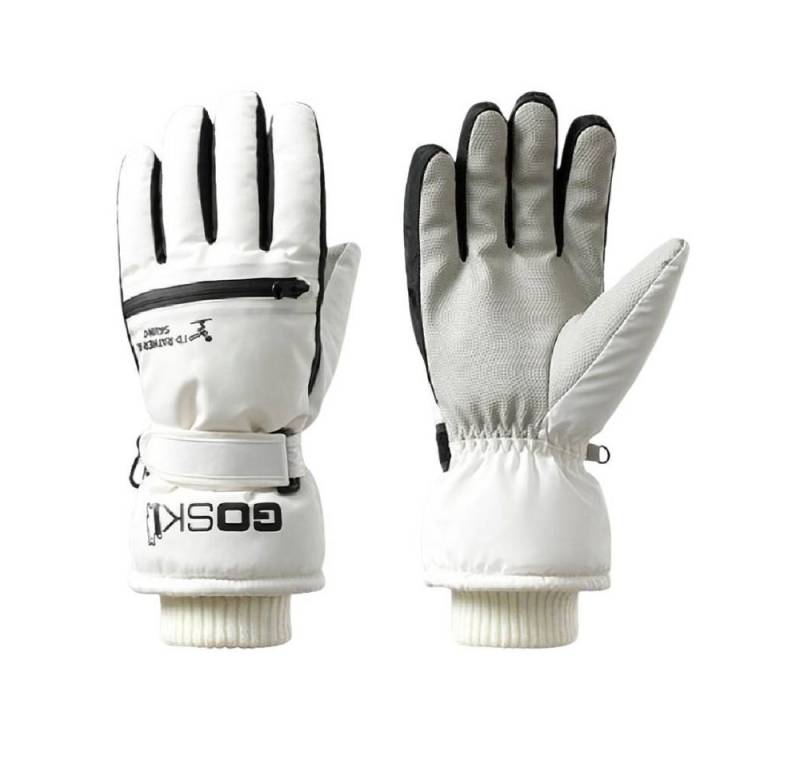 Blusmart Skihandschuhe Winter-Skihandschuhe mit Reißverschlusstasche (Winddichte und warme Touchscreen-Handschuhe, Wasserdichtes Fleecefutter) Für Skifahren, Radfahren und andere Outdoor-Sportarten von Blusmart