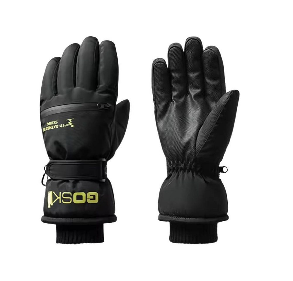 Blusmart Skihandschuhe Winter-Skihandschuhe mit Reißverschlusstasche (Winddichte und warme Touchscreen-Handschuhe, Wasserdichtes Fleecefutter) Für Skifahren, Radfahren und andere Outdoor-Sportarten von Blusmart