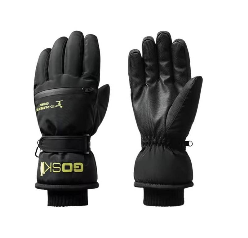 Blusmart Skihandschuhe Winter-Skihandschuhe mit Reißverschlusstasche (Winddichte und warme Touchscreen-Handschuhe, Wasserdichtes Fleecefutter) Für Skifahren, Radfahren und andere Outdoor-Sportarten von Blusmart