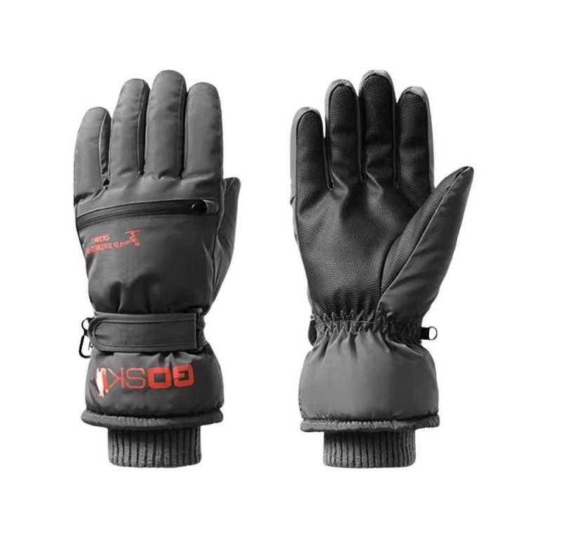 Blusmart Skihandschuhe Winter-Skihandschuhe mit Reißverschlusstasche (Winddichte und warme Touchscreen-Handschuhe, Wasserdichtes Fleecefutter) Für Skifahren, Radfahren und andere Outdoor-Sportarten von Blusmart